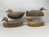 4 Cork Duck Decoys