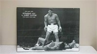 Large Laminated On Board Muhammed Ali Picture 34"