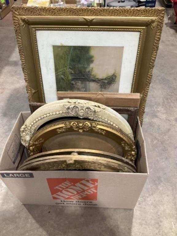 Vintage picture frames, mirrors