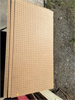 3 PC PEG BOARD 2 FT. X 4 FT  PICK UP ONLY