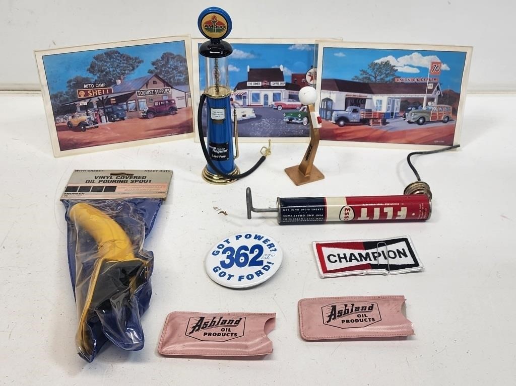 Assorted Gas and Oil Advertising and Collectibles