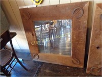 Large Custom Rustic Wood Mirror 2