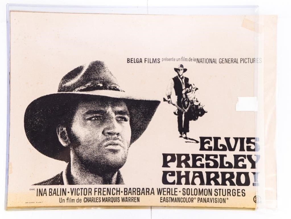 BELGA FILMS - "ELVIS PRESLEY CHARRO! Movie AD Car