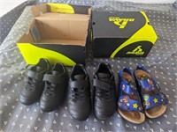 3 PAIRS OF KIDS SPORT SHOES, SIZE 6 AND 8