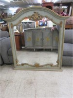 ANTIQUE FRENCH STYLE WALL MIRROR BY HOKE