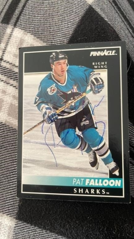 1992-93 Pinnacle Hockey Card Pat Falloon San Jose