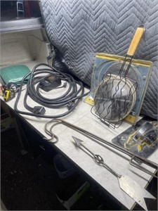 a 10/3 RV extension cord, measuring tapes,