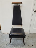 Mid Century Vintage Vinyl Valet Butler Chair 44.5"