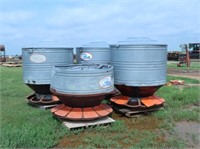 (4) Pax Round Hog Feeders