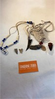 Native American Arrow Head & Accessories Lot