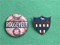 Roosevelt Election Pins