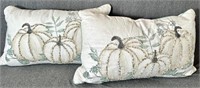 WHITE FALL PUMPKIN PILLOWS