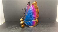 Butterfly candle holder. 11 inches tall