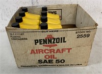 8 qts Pennzoil Aircraft Oil SAE 50 in box