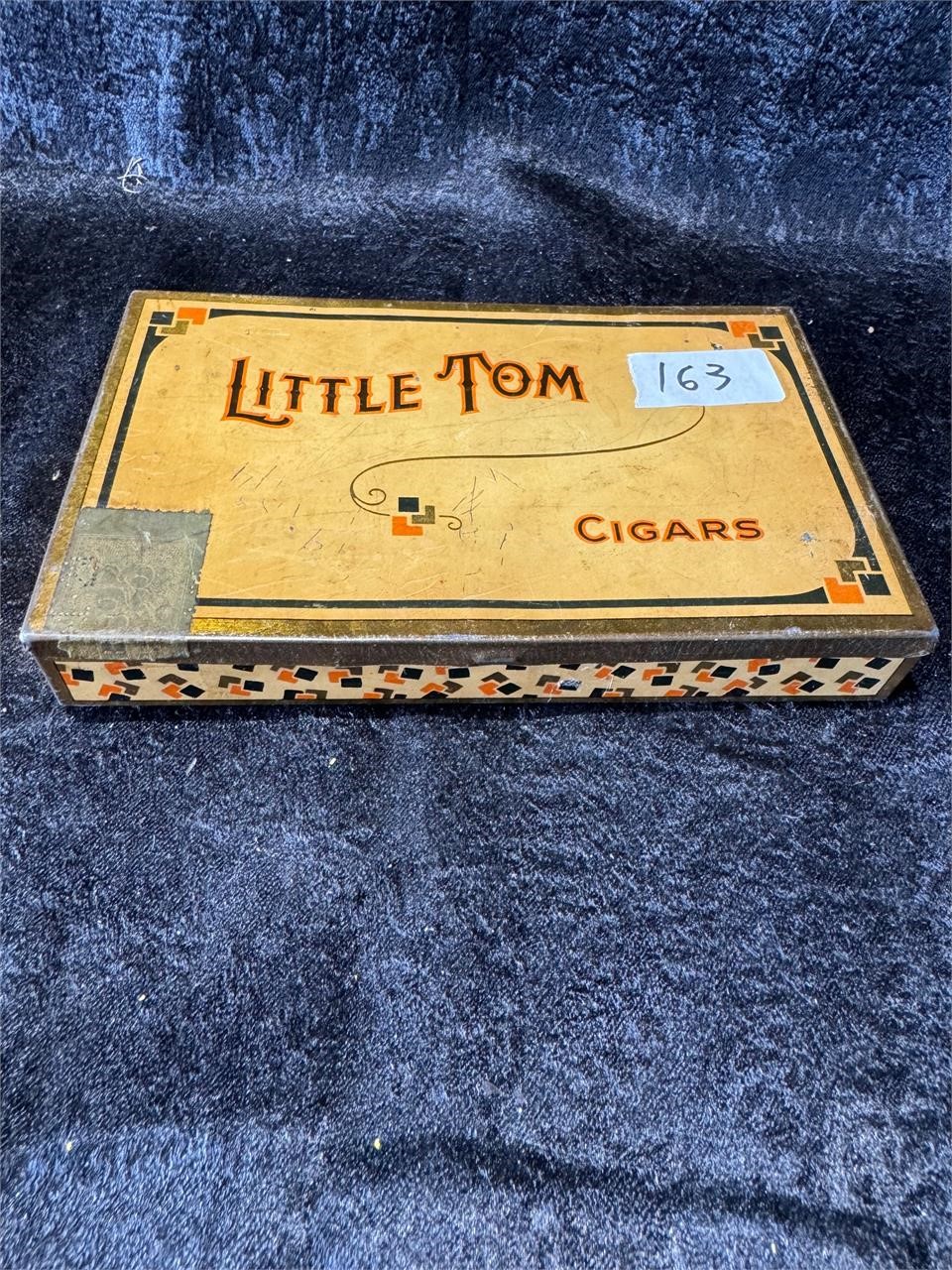 LITTLE TOM CIGAR TIN 8" C 5" X 1"