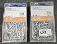 2 Lots of 1 ea 2/0 Stight Link Coil Chain  10 ft