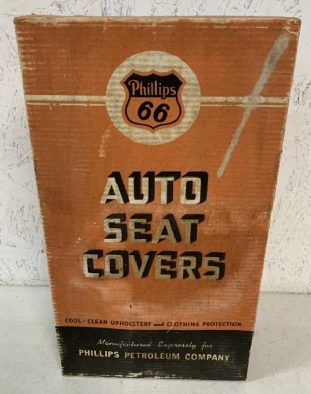 Phillips 66 Auto Seat Covers in original box