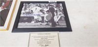 MICKEY MANTLE SIGNED 8 X 10 FRAMED WITH COA