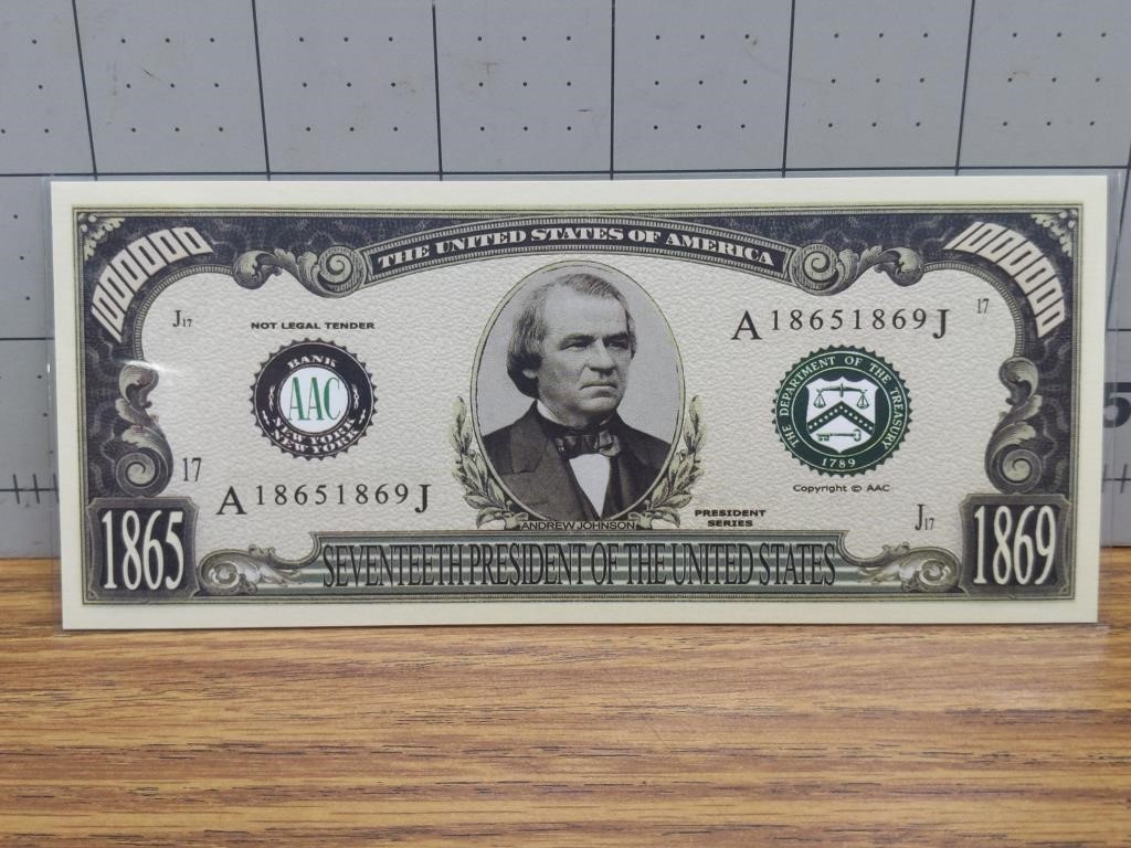 Andrew Johnson Banknote