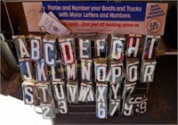 Mylar Letters & Numbers on Rack (G)