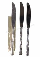 (3) Towle Weighted Sterling Silver Dinner Knives
