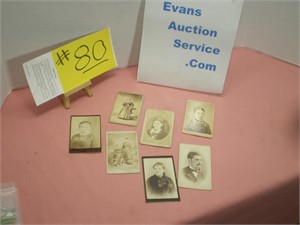 Cabinet Photo Cards, Small, Antique
