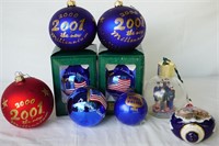 Vintage Christmas 2001 Americana Ornaments