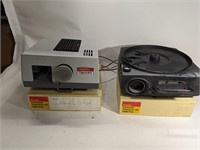 Lot of 2 Slide projectors and some old slides