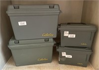 Cabelas Heavy Duty Plastic Ammo / Storage Boxes