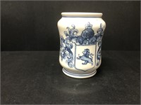 Vtg Paint Brush Cup Blue & White Ralph Lauren