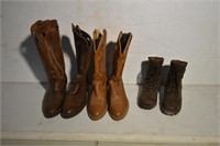 3- Pairs of Boots