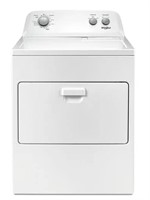 White Electric Vented Dryer BY WHIRLPOOL