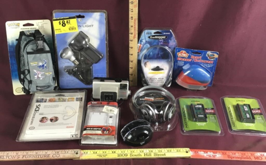 Assorted Lot of Gaming Acc. & Office Supplies