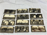 Keystone View Co. Stereo View Cards - 12 Total