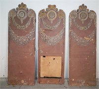 Antique 3 Panel Room Divider/Screen.Crowns.Gilding