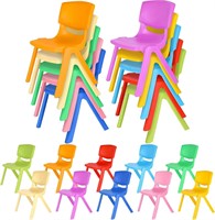 10 Pcs School Chairs Stackable 11 Inch Plastic
