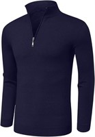 Quarter Zip Cotton Sweater