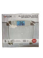 Taylor Glass Digital Scale  440LB  Stainless Steel