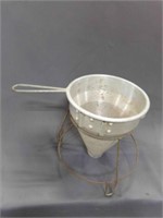 Canning Cone Strainer Sieve with Stand Food Mill