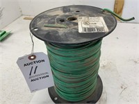 10 GREEN ELECTRIC WIRE PART OF ROLL IF NOT FULL