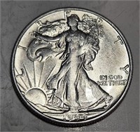 1944 s BU Grade Walking Liberty Half Dollar