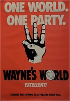 Wayne's World 1992 original movie poster