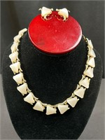 Coro necklace and earrings set