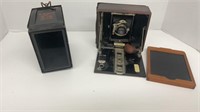 Vintage Chautauqua camera and #2a brownie camera