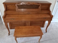 Baldwin French style piano and stool. Very nice