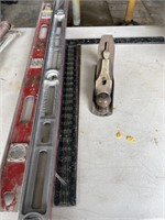 Stanley number 4 planer, levels and squares