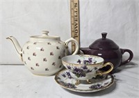 Fiesta Heather Tea Pot, England Tea Pot, Tea Cup