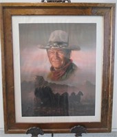 Peter Shimm, John Wayne, Framed Print