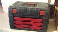 Craftsman toolbox, w/removable trays, and tools