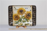 Sunflower serving platter